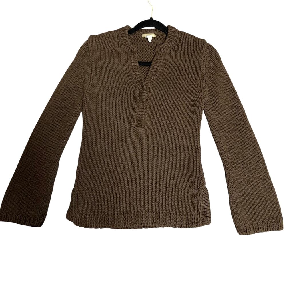 J.Crew Y2K Women's Heavyweight Knit Brown Sweater Size Small